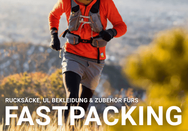 Fastpacking Equipment: Rucksäcke, Westen, Kleidung und Zubehör